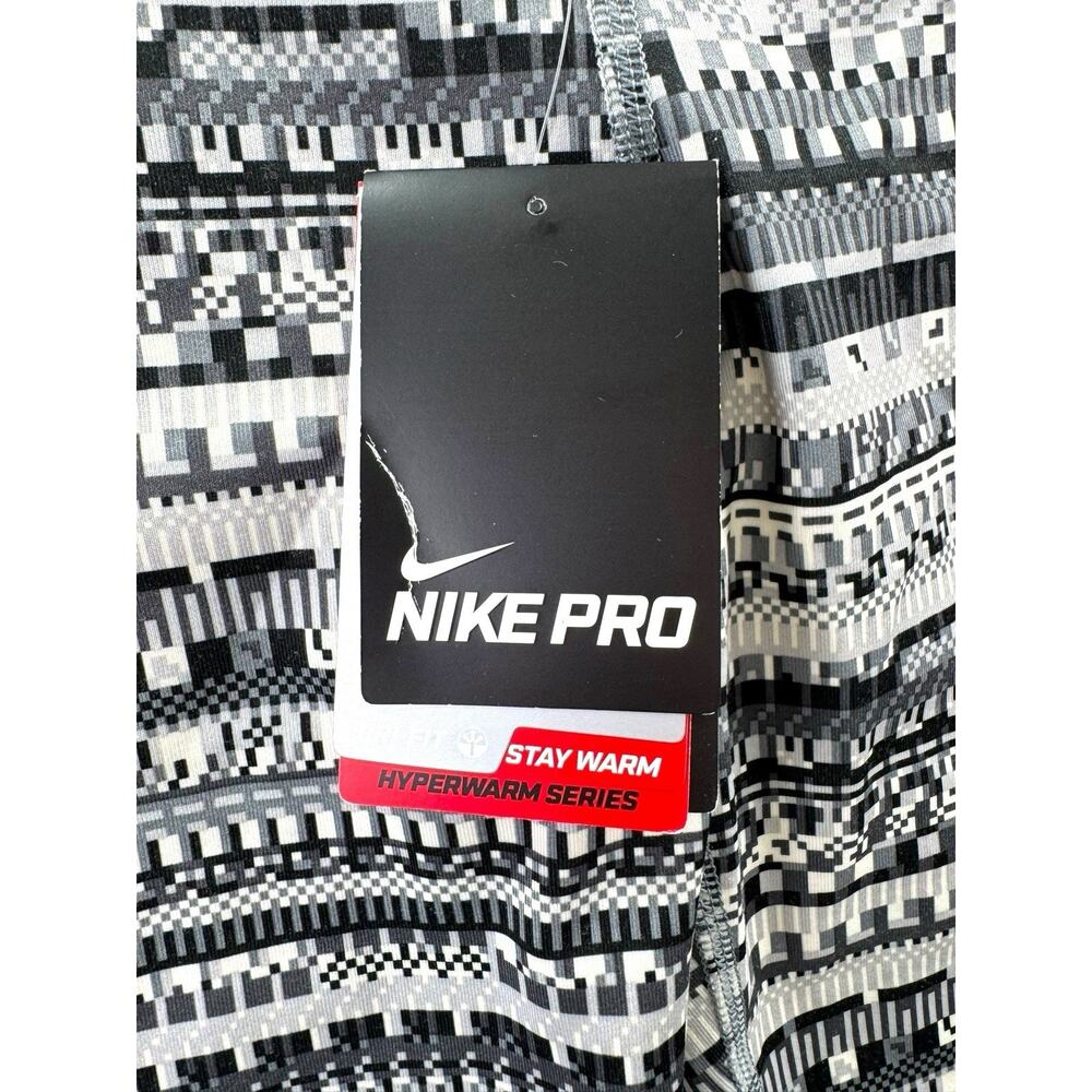 Nike Pro Hyperwarm Leggings Womens Large Dri-FIT Patterned Thermal Pants NWT - Picture 9 of 14